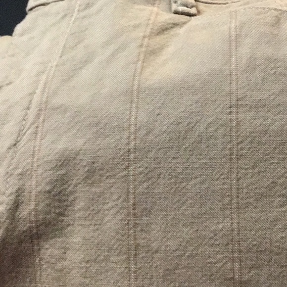 Lee women's khaki color pants with light colored stripe 10 medium - Picture 7 of 7